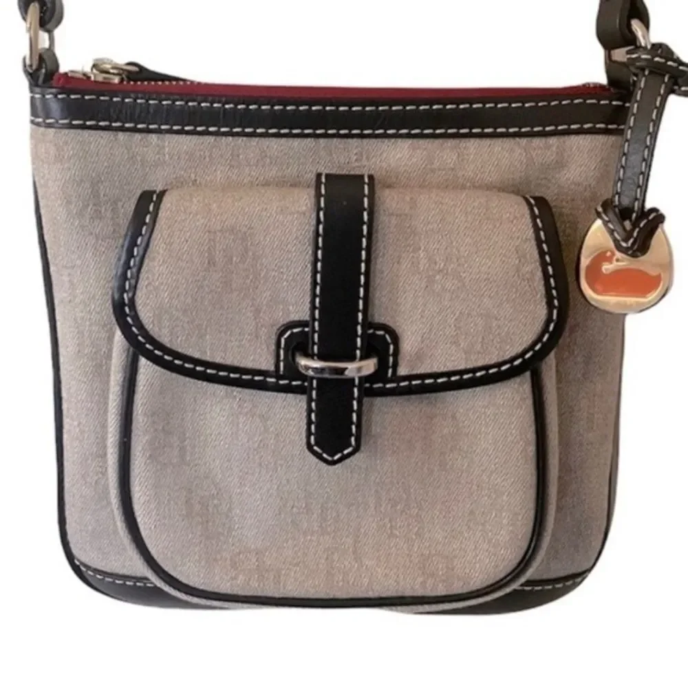 Dooney &‎ Bourke Classic DB Monogram Logo Crossbody Purse